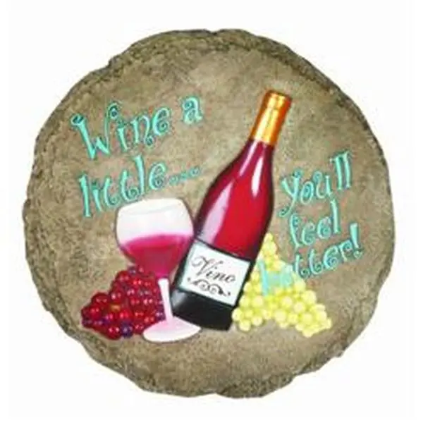 Spoontiques 13055 9 in. Stepping Stone - Wine