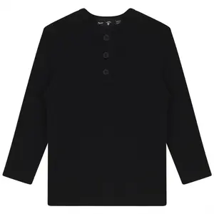 Rib Basic Henley Top