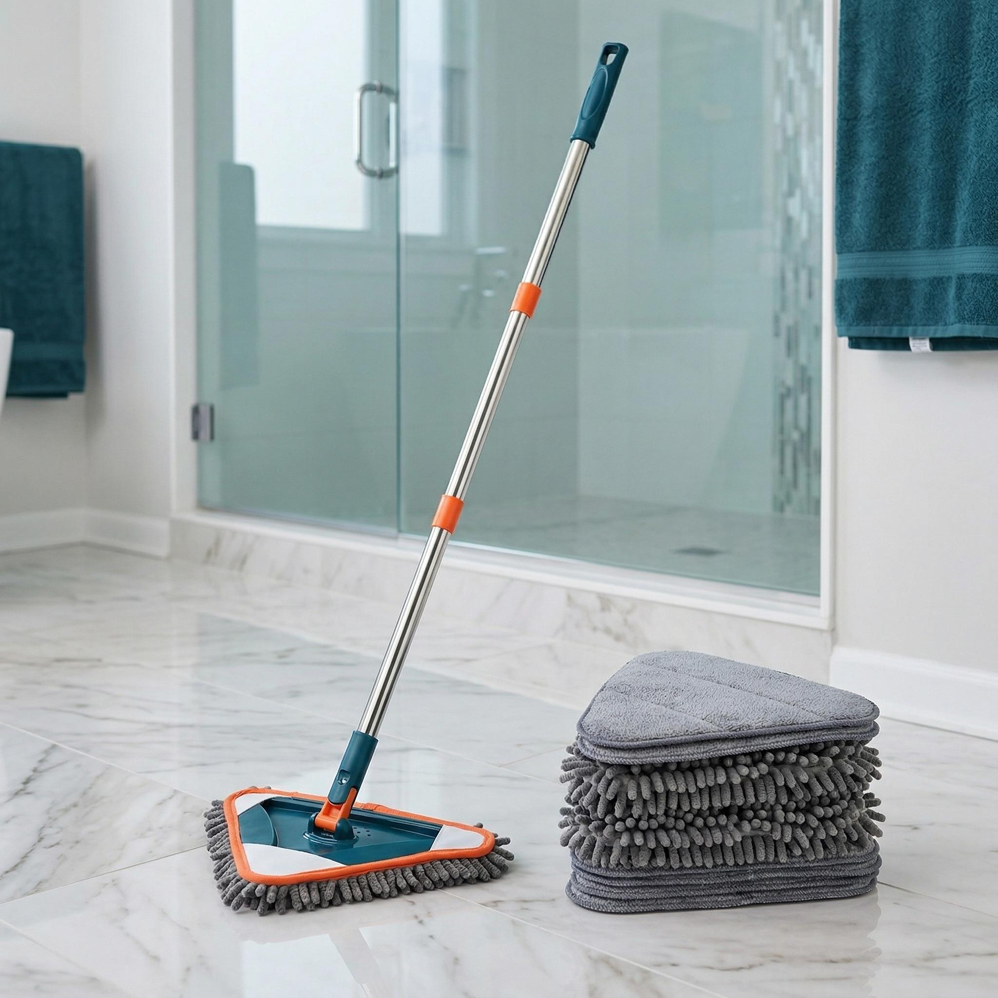 Long Handle Wall Cleaner AdjustableLength Wall Mop with 360° Spinning Head for Walls Ceiling Fans Floors Baseboards Dust Kitchen General Purpose 6 Replacement Pads Long Handle Wall Cleaner AdjustableLength Wall Mop with 360° Spinning Head for Walls Ceiling Fans Floors Baseboards Dust Kitchen General Purpose 6 Replacement Pads