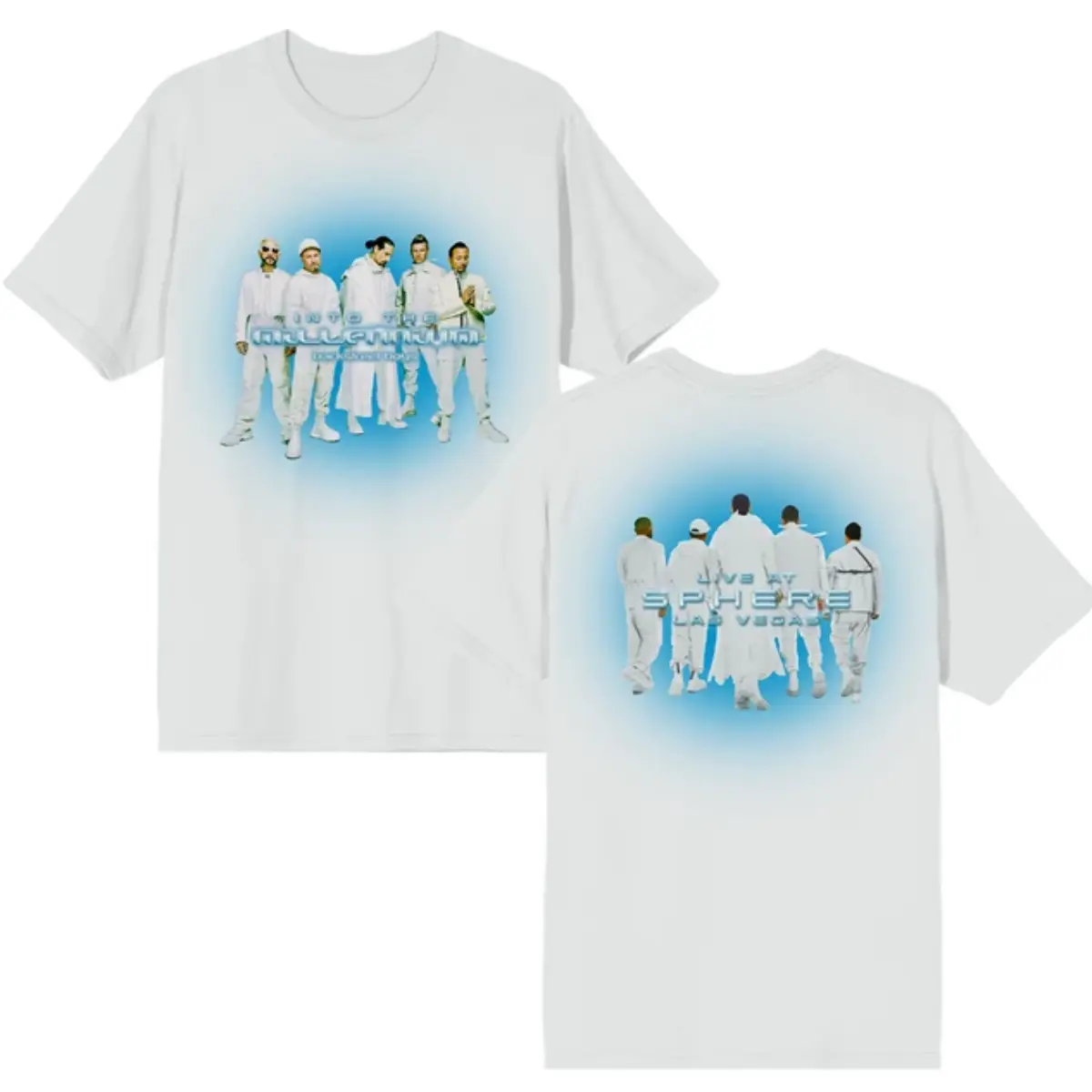 Backstrreeet Boys Into the Millennium Live at Sphere Las Vegas T-Shirt, Two-Sided Boy Band Concert Tee