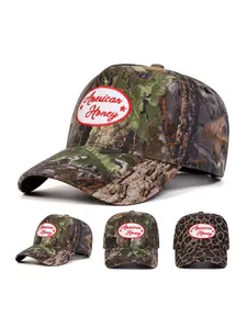 Unisex American Honey Embroidered Baseball Cap, Adjustable Sun Protection Hat for Outdoor Travel Beach Vacation All Seasons Wear