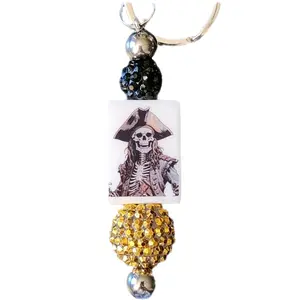 Halloween inspired Beaded Keychains