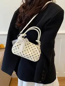 Women's Fashion PU Handbag, Large Capacity Crossbody Bag, Zip Closure, Perfect for Office, Travel, Outdoor Activities, Ideal Gift