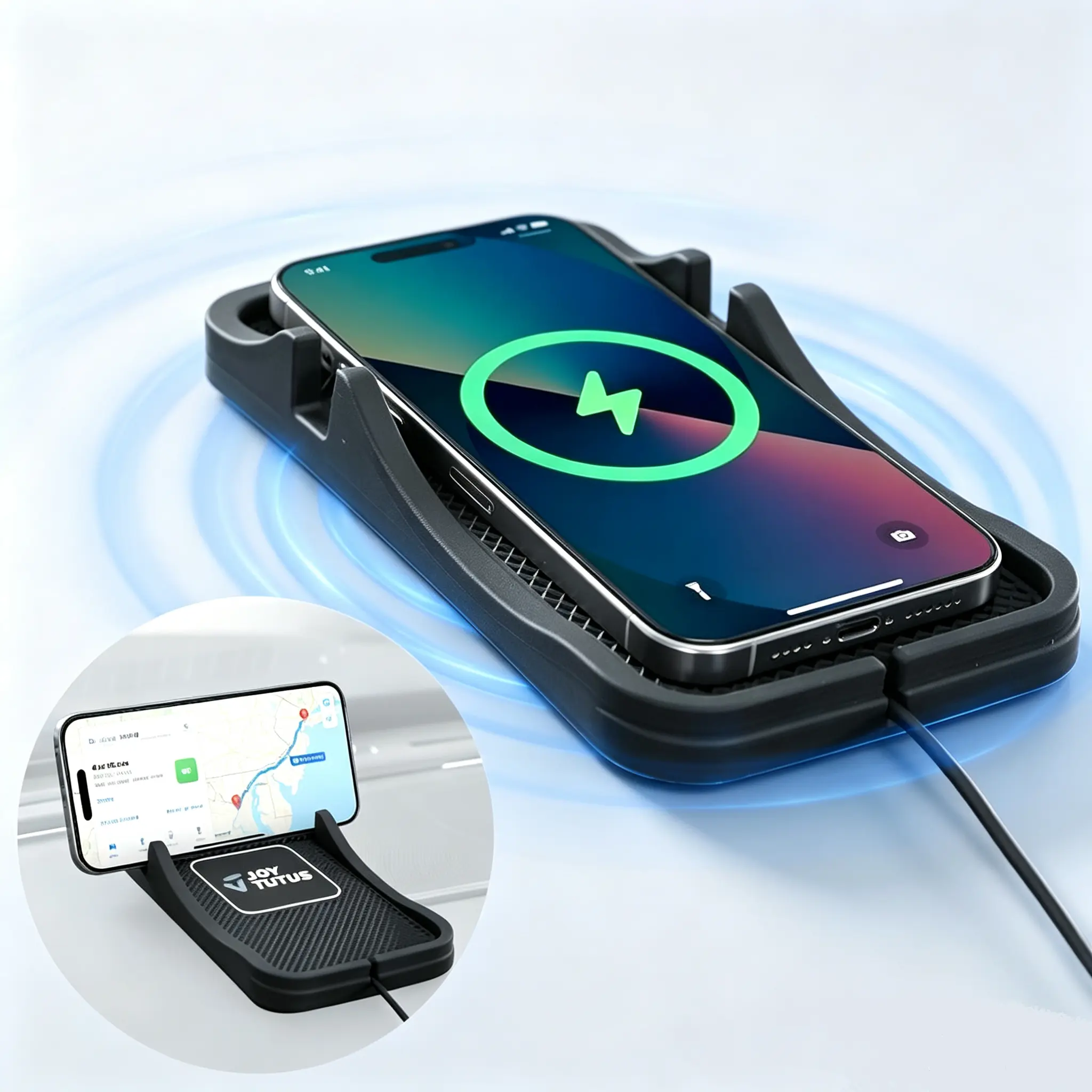 【Summerfinds】Joytutus 15W Qi Wireless Car Charger Mount, MagSafe Compatible Magnetic Phone Holder with Fast Charging for iPhone & Android, Dashboard, Windshield & Air Vent Mount for Cars, Trucks & SUVs