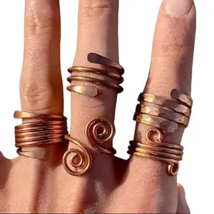 100% Pure Copper Ring - Adjustable Comfortable Fit - Everyday Jewelry 100% Pure Copper Ring - Adjustable Comfortable Fit - Everyday Jewelry