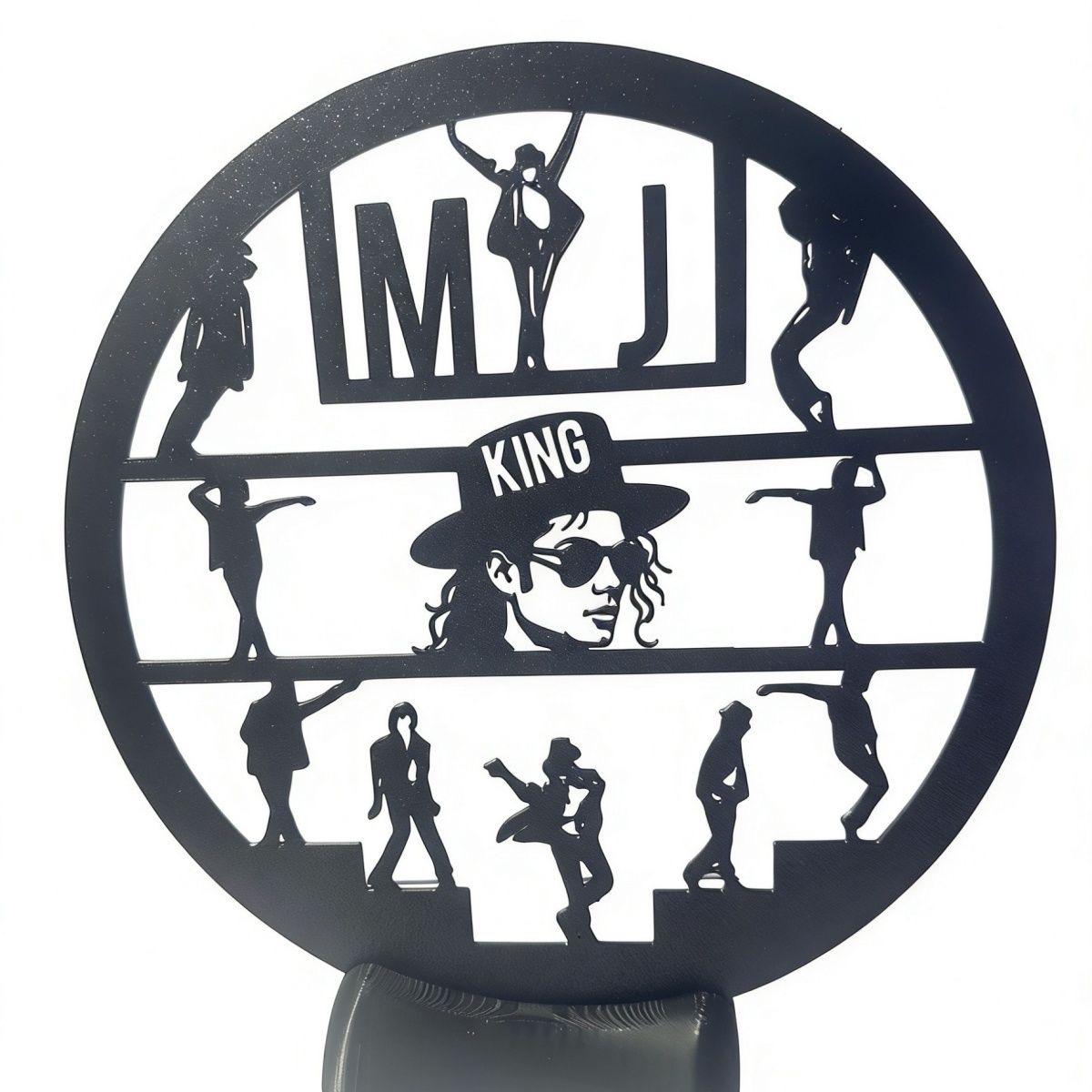 3D Printed MJ Classic Dance Move Silhouette Ornament Collectible for Study Desk Decoration Unique Gift for Fans and Collectors