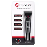 New Super Strong 15g Nail Glue for Press-On Nails Tips – Quick-Drying Semi-Solid Adhesive Gel, No UV Light Needed, Long-Lasting Fake Acrylic Nails Kit with 10ml Remover for Easy Application at Home or Salon-Curvlife