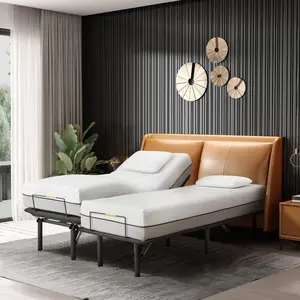 [SOIYELIFE]Split King Size Adjustable Bed Base with Motorized Head & Foot Incline, Zero-Gravity Mode, Wireless Remote Control, Ergonomic Design for Ultimate Comfort