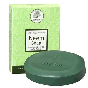 Neem Soap 100% Vegetable Base - 6 Pack for Effective Moisturizing and Hydration Body Care Comfort
