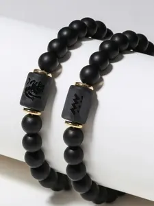 12 Constellation Tiger Eye Stone Bead Couple Bracelet, Matching Bracelet, Fashionable Jewelry for Women Men, Trendy All-Match Exquisite Jewelry for Birthday Gift, Beaded Bracelets