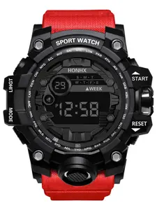 Men's Sports Multifunctional Night Glow Outdoor Fashion Large Dial Electronic Watch, Stylish Analog Display, Durable Design