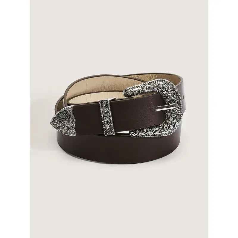 BloomChic Vintage Engraved Extended Thin Belt