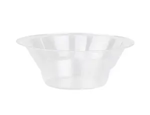 MT Products Clear Disposable Plastic Ice Cream Cups 8 oz - Pack of 75