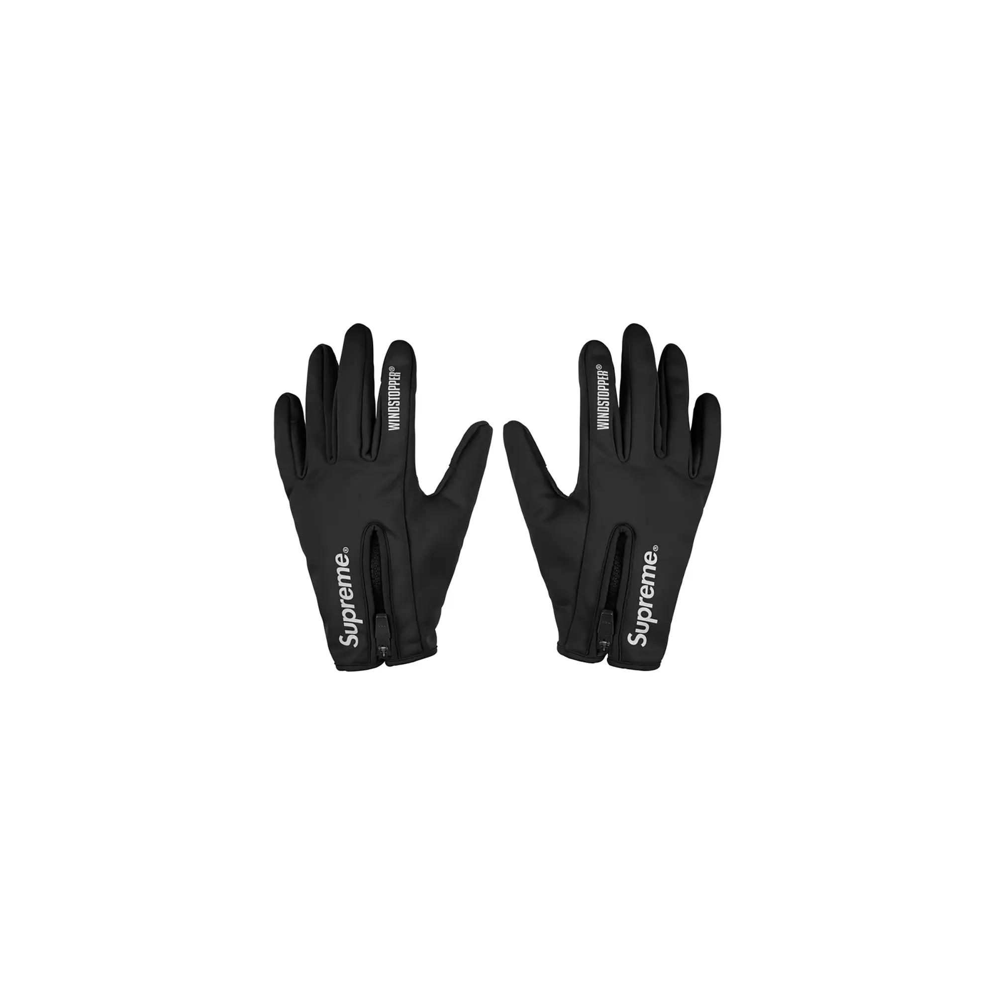 WINDSTOPPER Zip Gloves "FW25 - Black" SU26875