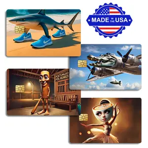 Italian Brain Rot Decal Credit Card Cover Vinyl Skin Sticker Durable Waterproof Easy Install Personalize Your Card Safely Holographic Options Made in USA