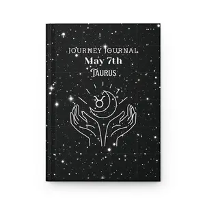 Taurus Journey Journal, Personalized Astrology Notebook, Star Sign Gift, Taurus Birthday Journal, Celestial Writing Diary