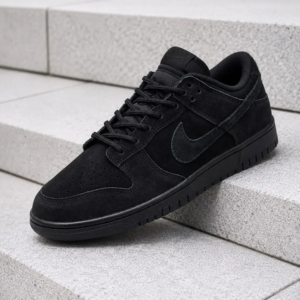 Nike Dunk Low SE Triple Black Men's Fashion Sneaker New