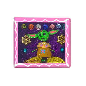 Handmade Square Shadow Box Nicho - Yodacaltiche Magnet