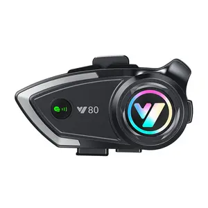 Motorcycle helmet Bluetooth earphones wireless V5.3 hands-free calling music earphones, suitable for riders Moto GPS waterproof earphones