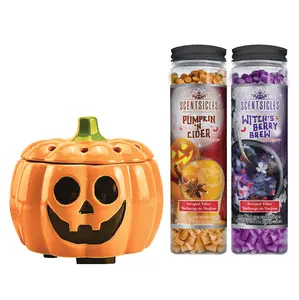 Scentiscles, Pumpkin Warmer/ Scentfetti Witch's Berry Brew & Pumpkin 'n Cider- 3 pack