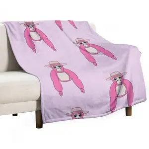 Game Gorilla Anime Tag Throw Blanket Flannel Blankets Warm Soft Air Conditioner Quilt for Bed Sofa Couch Camping for All Seasons Style 10