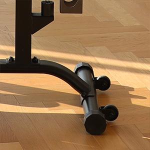 TOUSAINS Foldable Lat Pulldown & Low Row Cable Machine — 330LBS Capacity Foldable LAT Tower for Home Gym, Cable & Row System with Dumbbell Clamps