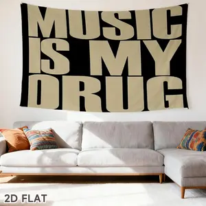 Tapestry 1Pc Of Music My Drug Tapestries Flag With Complimentary Installation Kit