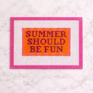 Summer Should Be Fun Needlepoint Canvas