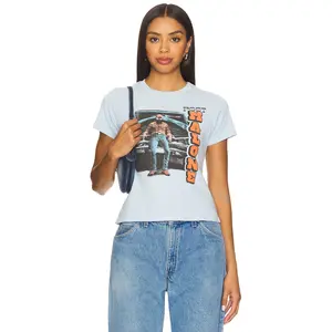DAYDREAMER Post Malone Posty And Truck Vintage Tee in Baby Blue
