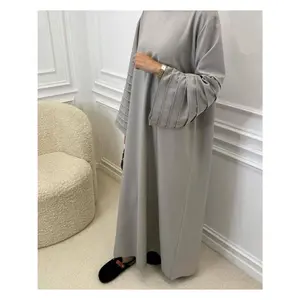 Kaftan Dress with Pleated Sleeves & Belt - Loose Fit, All-Season Comfort, Middle Eastern Style, Machine Washable, Large Size, Lightweight & Breathable Fabric for Spring/Summer/Fall, Allseason Apparel| Flowing Robe | Machi men s modest clothing