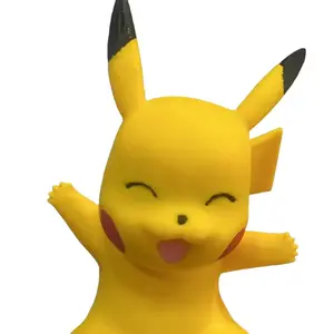 Yellow Battle Mouse - Character Figure with Yellow Body, Black Tail, and Red Eyes