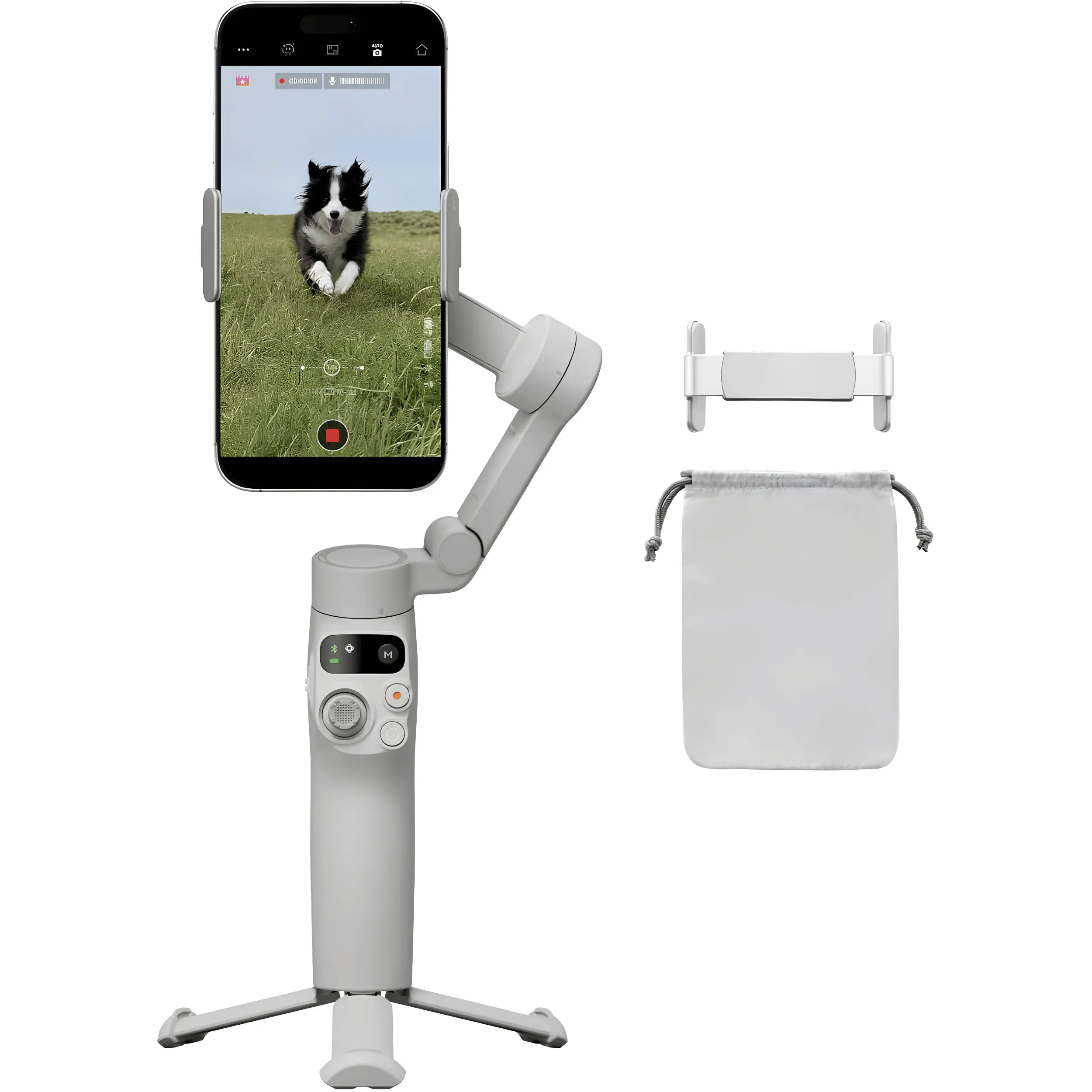 3 Axis Smartphone Gimbal Stabilizer for iPhone & Android Mobile Gimbal with Built In Tripod, Active Track, Shot Guides, One Tap Edit, 10 Hour Battery, Phone Charging, Vlogging & Video Recording Stabilizer
