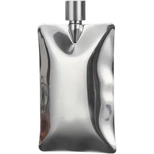 Stainless Steel Leakproof Pocket Liquor Flask - Portable Whiskey & Rum Flask for Travel, Outdoor Parties, Gifts & Household Activities (Silver)