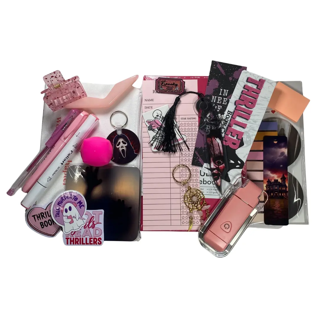 Thriller Bundle for Readers | Thriller Book | Stationary | Blind Date with a Book | Bookmarks