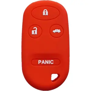 Silicone Keyless Entry Remote Control Key Fob Cover Case protector Replacement Fit For Acura TL Honda Accord CR-V Civic Insight Odyssey Pilot Prelude S2000 KOBUTAH2T A269ZUA101(gules)
