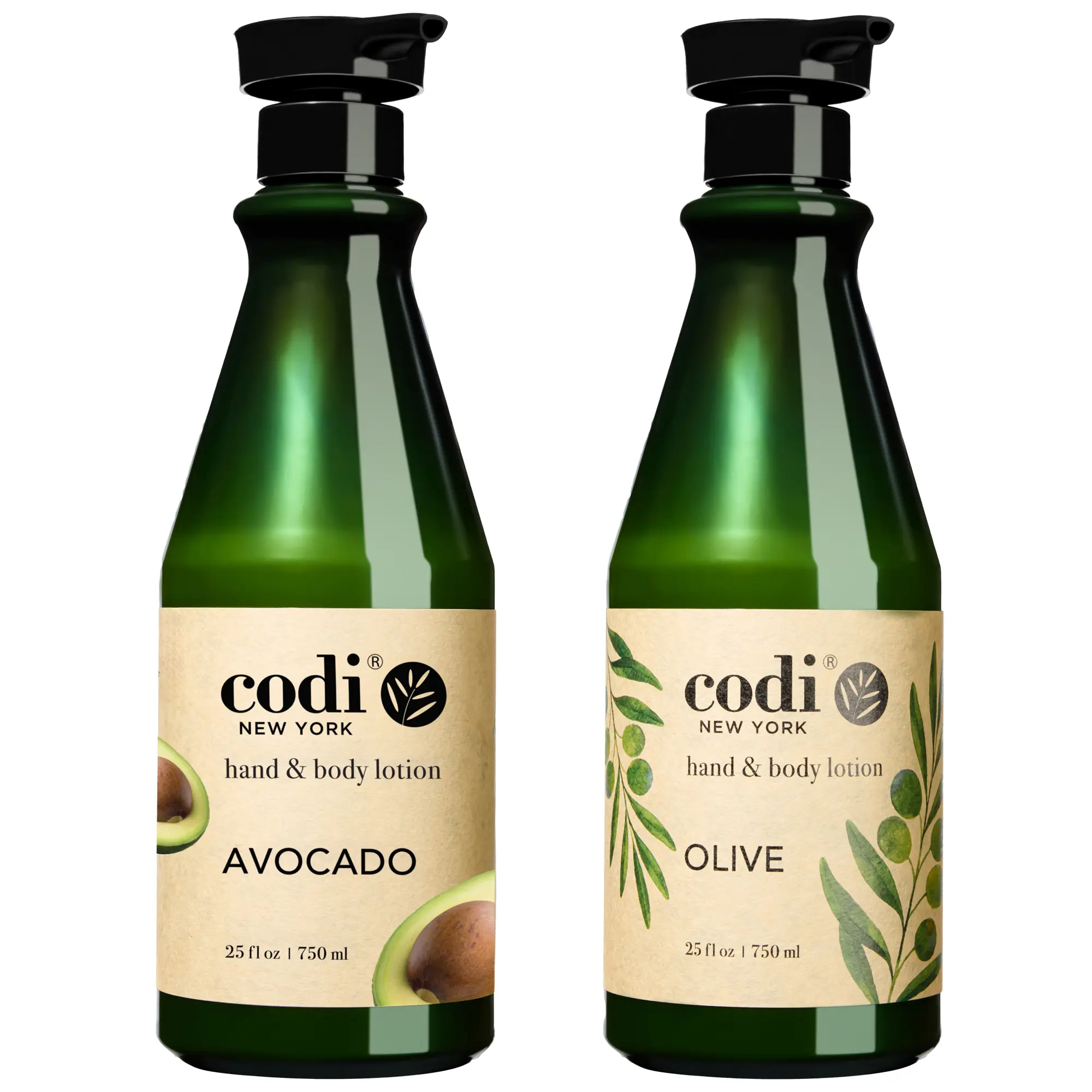 Codi Hand & Body Lotion with Avocado & Olive, Hydrating & Nourishing Moisturizer for Smooth Skin, Gentle Non-Greasy Formula for All Skin Types, 750ml, Body Care, Cosmetic, Moisturizing, Natural Botanicals, Daily, Korean Beauty, 750 Ml, Single Bottle, Cont