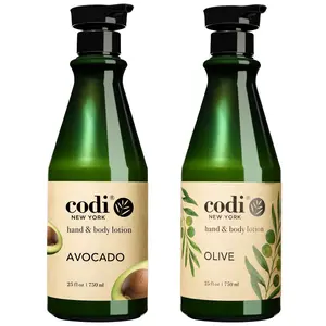 Codi Hand & Body Lotion AVOCADO & OLIVE 750ml Each – Moisturizing, Nourishing, Non-Greasy Formula Moisture