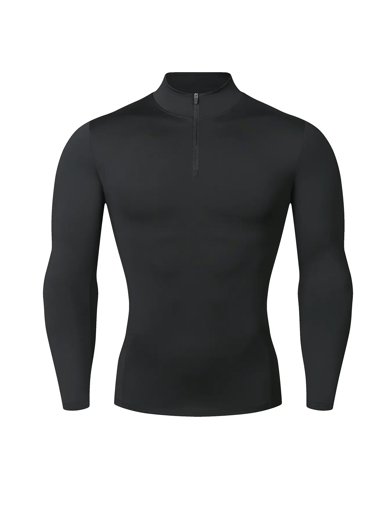 Mens 1/4 Zip Pullover Lightweight, Quick Drying Athletic Long Sleeve Running Shirt, Stretch Tights Workout Tops Outdoor Sports Jacket, Gym Sweatwear, Training Shirt, Workout Clothes