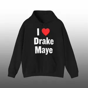 Hoodie with “I [Heart] Drake Maye” design, for fans showing support