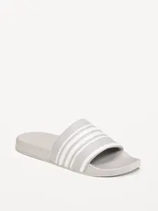 Old Navy Men's Faux-Leather Slide Sandals for Men (Partially Plant-Based)