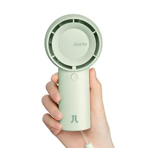 JISULIFE Portable Mini Fan Rechargeable 4000mAh USB Handheld Personal Carry Air Cooler for Student Office Commute Outdoor