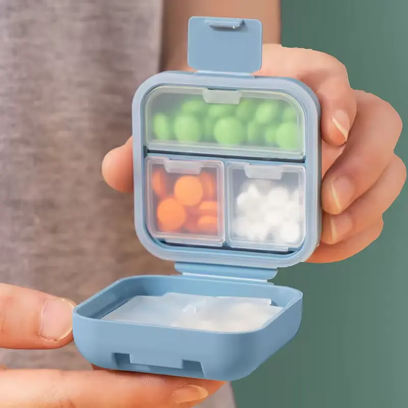 Portable Mini Pill Box 1 Portable Sealed Pill Box Travel Pill Box Medicine Cabinet