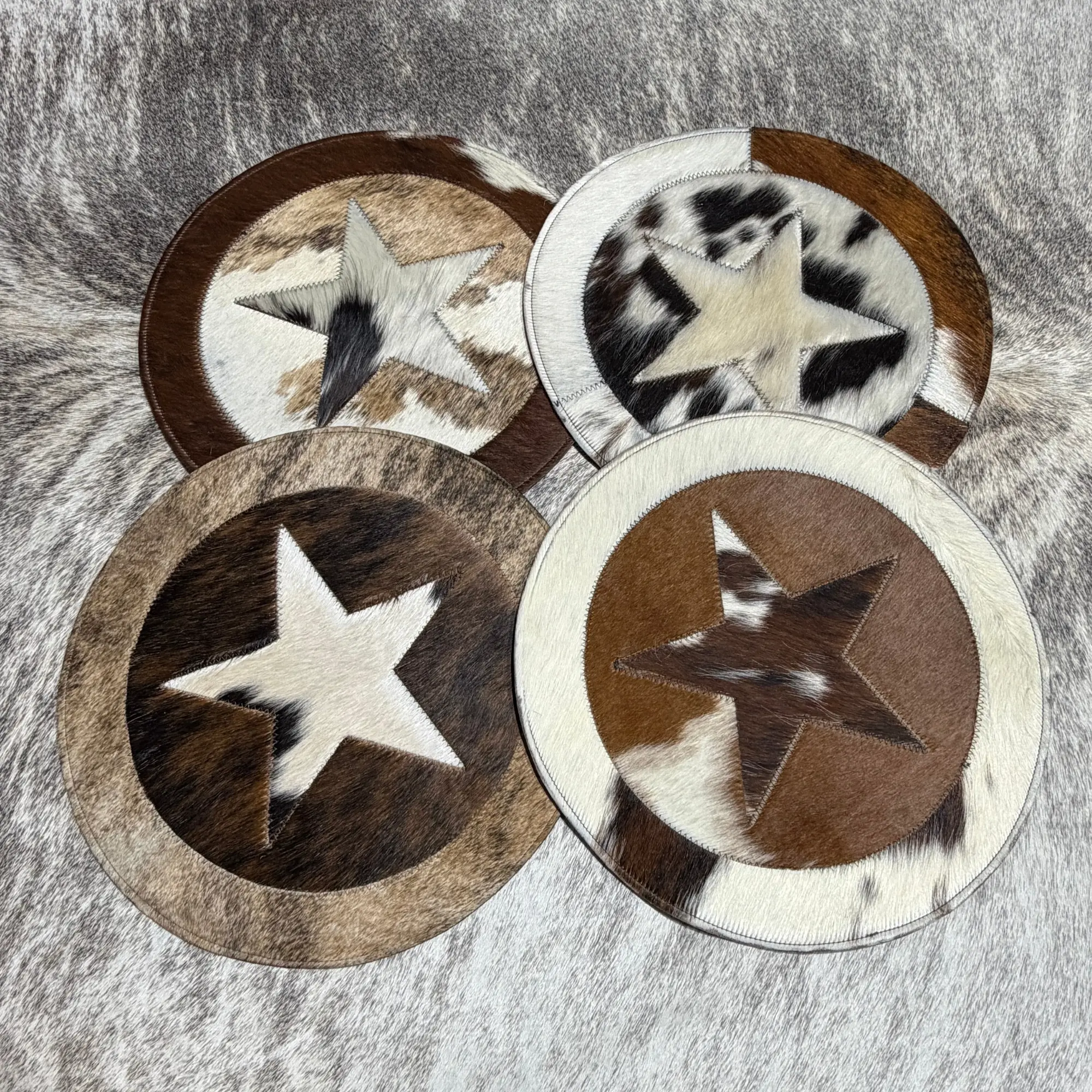 Cowhide Placemat Set of 4