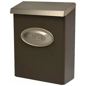 Architectural Mailboxes Wall-Mount Mailbox, Galvanized Steel DVKPBZ0AM, Venetian Bronze – Secure Your Mail with Style
