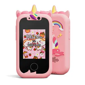Kids SmartPhone Learning Toy Musical Toy Unicorn Baby Mobile Selfie Camera with 512mb TF Card Toys for Babies Birthday Gifts