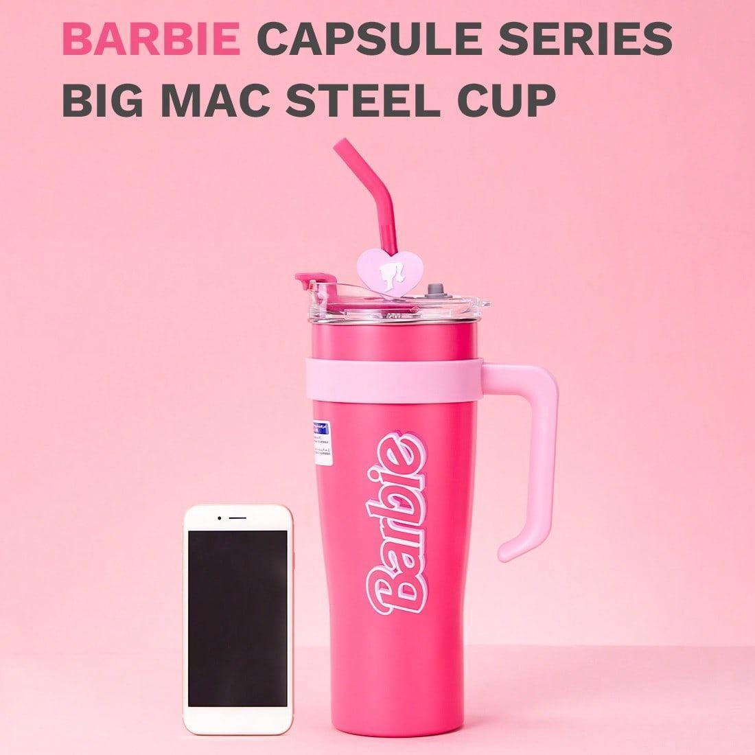 Barbie Capsule Collection: Mega Steel Tumbler 54.1oz - Leak-Proof,  Portable, Ideal for Outdoor Home & Office Daily Drinking Water Bottles