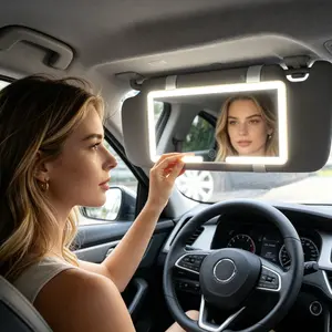 Portable Rechargeable Vanity Mirror, Beauty & Personal Care interior Makeup hd mirror Mirror with Touch Dimming for Daily Makeup Use