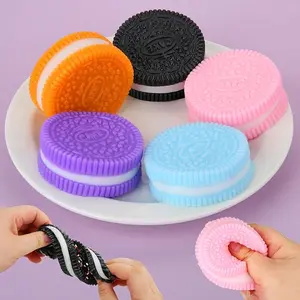 Squeeze Toy for Stress Relief, 1 Count Cookies Shaped Stress Relief Toy, Ultra-soft Decompression Venting Toy, Funny Toy for Adults , Stress Relief Squishy Sensory Stress and Anxiety Relaxing Ultra-Soft Cookies for Birthday Gifts Party