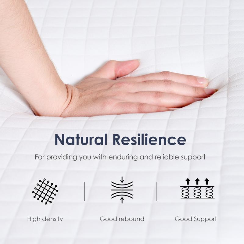 Soges Green Tea Gel Memory Foam Mattress 4-14 Inch, Twin/Full/Queen/King Size with Pressure Relief, Washable Cover, Medium Firm for Adults & Teens, Blue/Light Grey/Dark Green