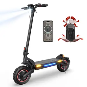 Adult Foldable All-Terrain Electric Scooter, 2000W/1000W Motor, 38/28 MPH Max Speed, 10"/11" Off-Road Tires, Cruise Control, Dual Suspensions, Commuter Escooter